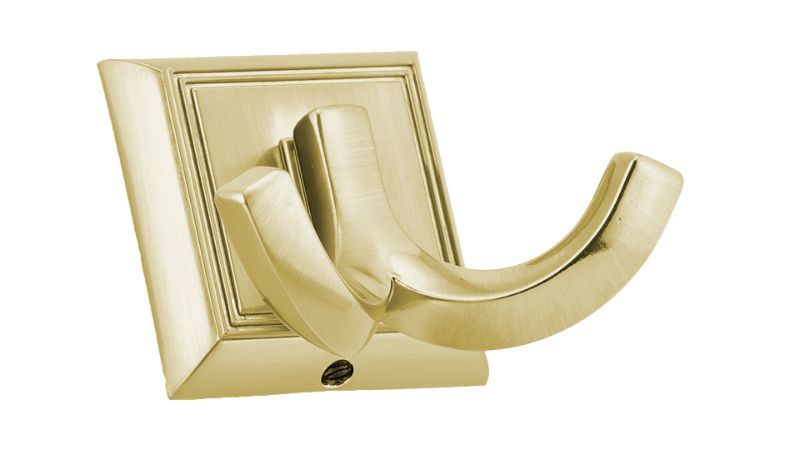 Matte Brass Color Option for Double Hook