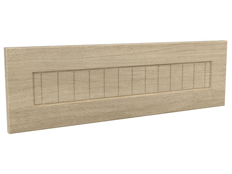 Bead Board Drawer Front Style Option With Warm Sand Finish