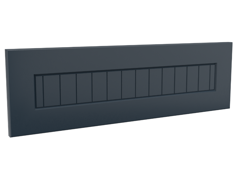 Bead Board Drawer Front Style Option With Navy Finish