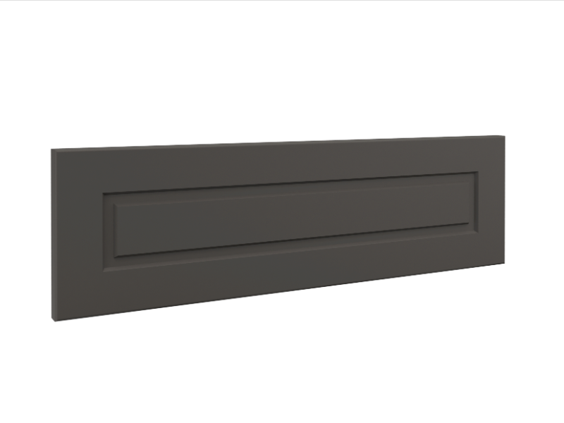 Modern Raised Panel Drawer Front Style Option With Blue Stone Finish