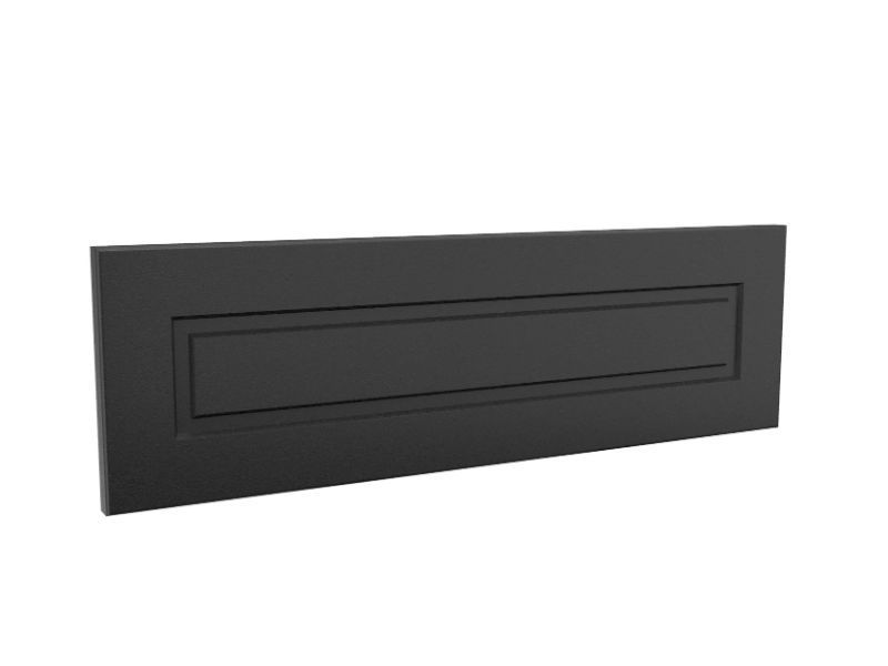 Modern Raised Panel Drawer Front Style Option With Charcoal Finish