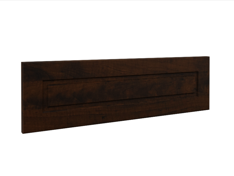 Modern Raised Panel Drawer Front Style Option With Mocha Finish