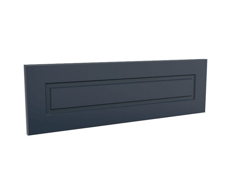 Modern Raised Panel Drawer Front Style Option With Navy Finish