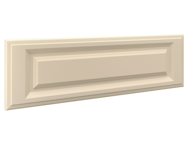 Raised Panel Drawer Front Style Option With Eggshell Ivory Finish