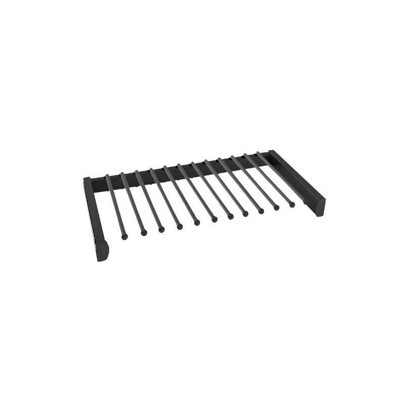 Matte Black Color Option for 24 inches Pants Rack