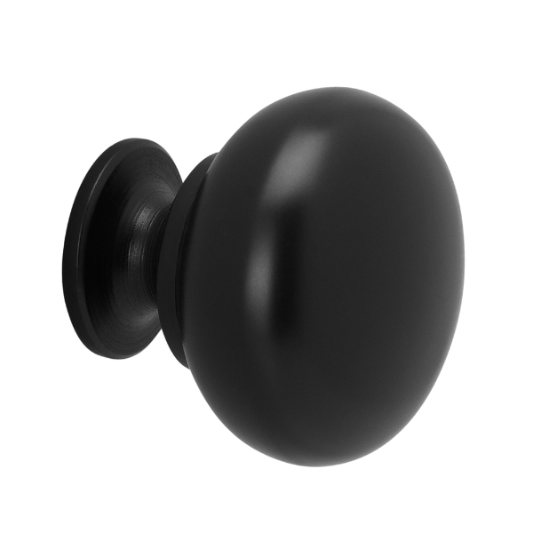 Matte Black Color Option for Round Style Knob