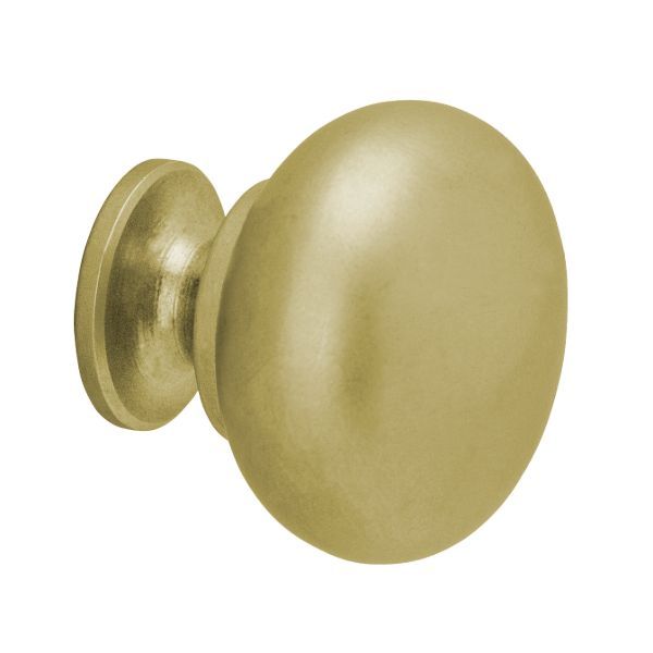 Matte Brass Color Option for Round Style Knob