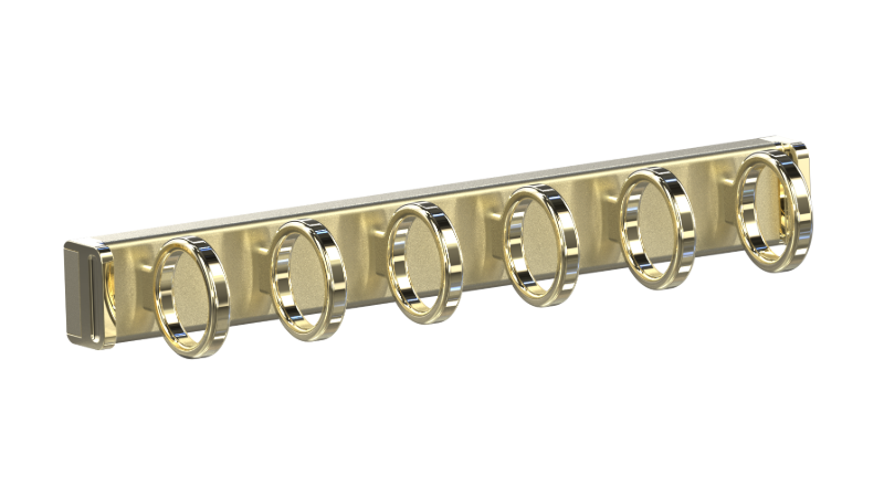 Matte Brass Color Option for Scarf Holder