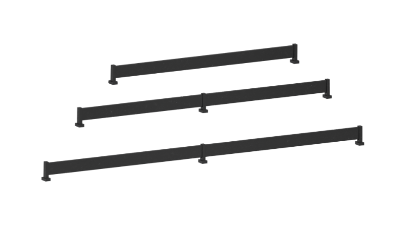 Matte Black Color Option for Shoe Fence