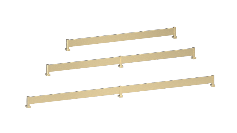 Matte Brass Color Option for Shoe Fence