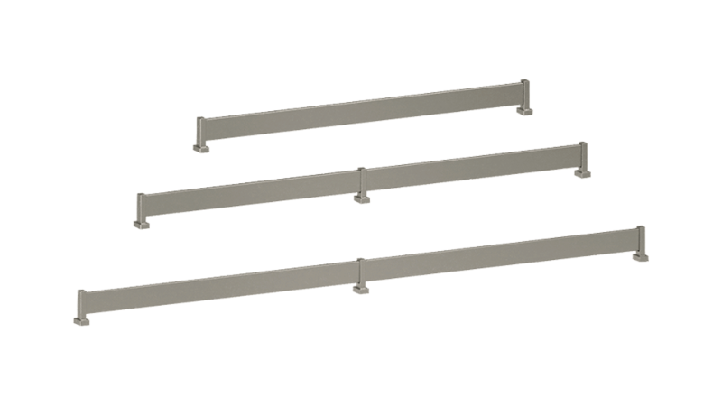 Matte Nickel Color Option for Shoe Fence