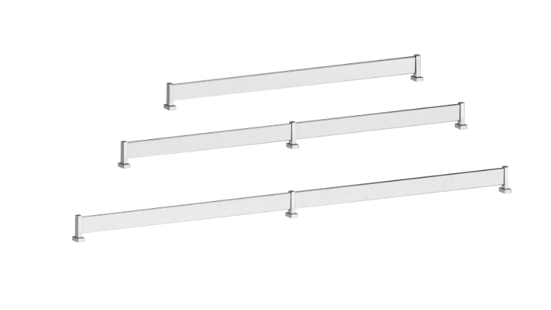 Polished Chrome Color Option for Shoe Fence
