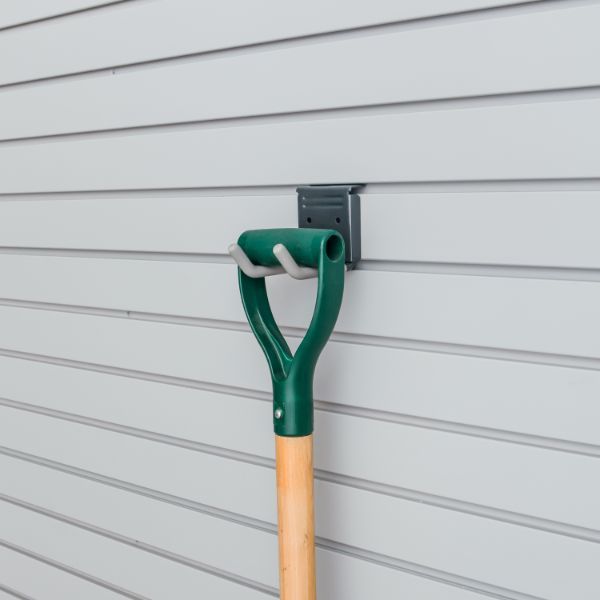 4 Inch Double Hook with Props Accessory for Garage Slatwall