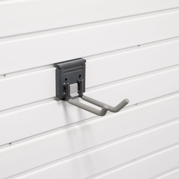 6 Inch Narrow Double Hook Accessory for Garage Slatwall