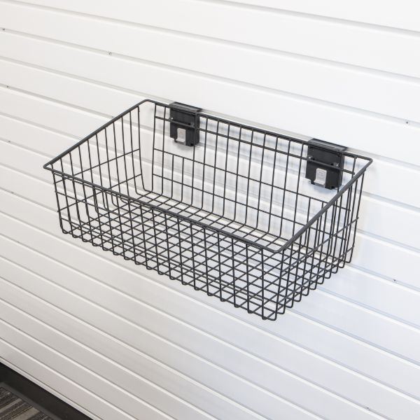 Large Wire Basket Accessory for Garage Slatwall