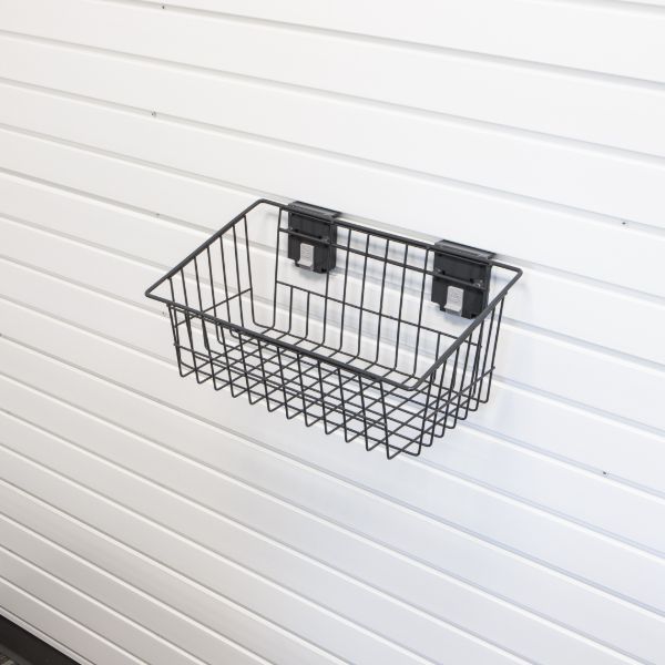 Medium Wire Basket Accessory for Garage Slatwall