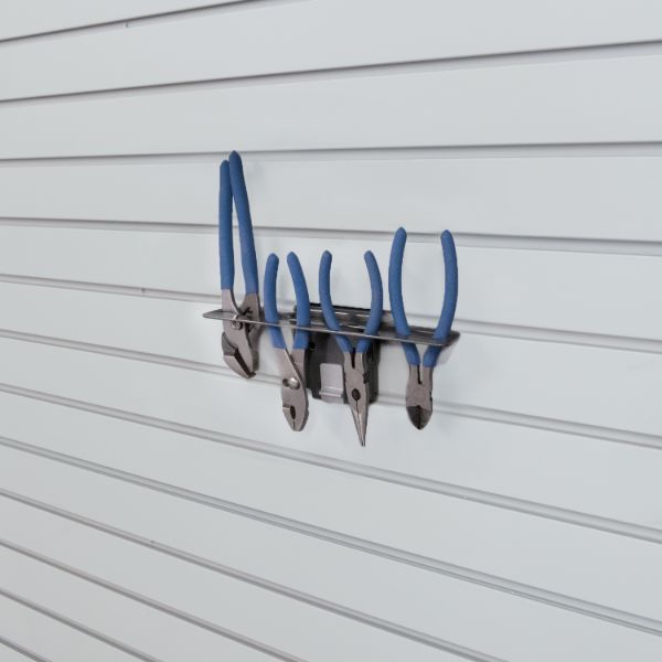 Small Tool Rack with Props Accessory for Garage Slatwall