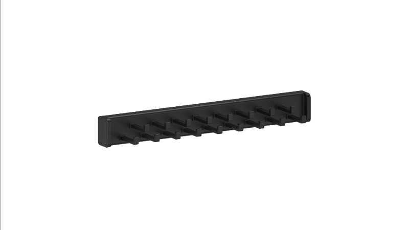 Matte Black Color Option for Tie Rack