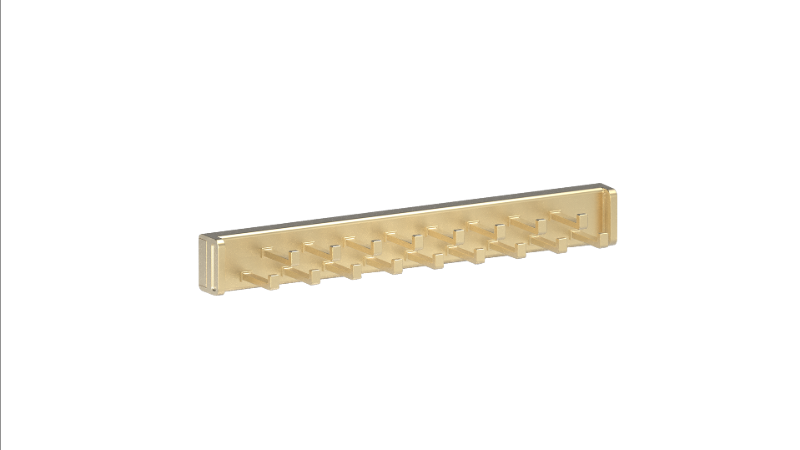 Matte Brass Color Option for Tie Rack