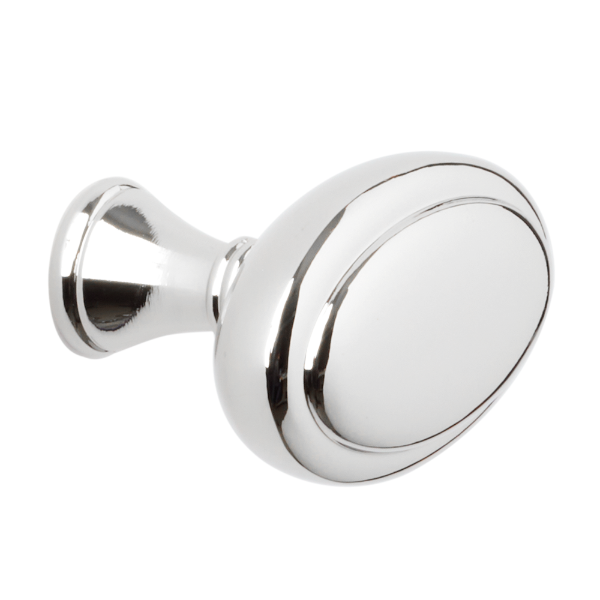 Polished Chrome Color Option for Tradition Oval Style Knob