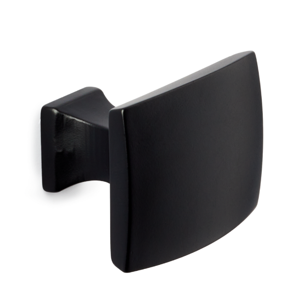 Matte Black Color Option for Transitional Rectangle Style Knob