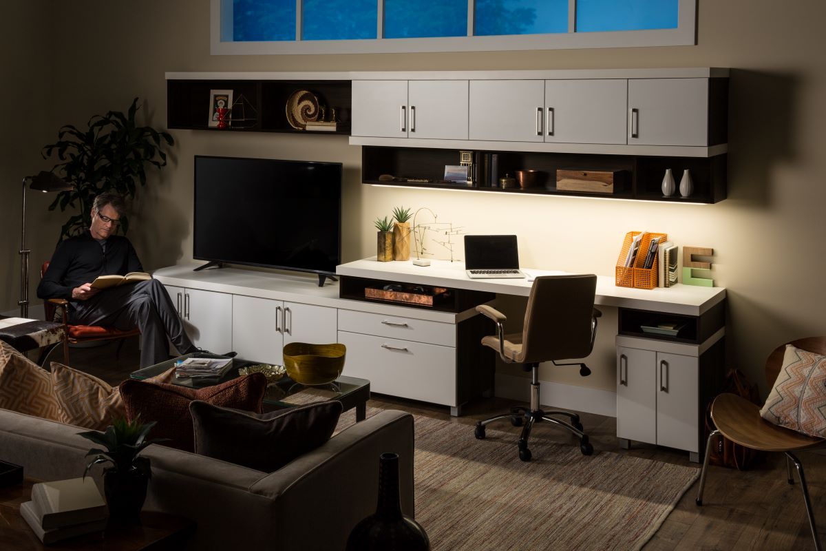 Custom Home Office Cabinet System