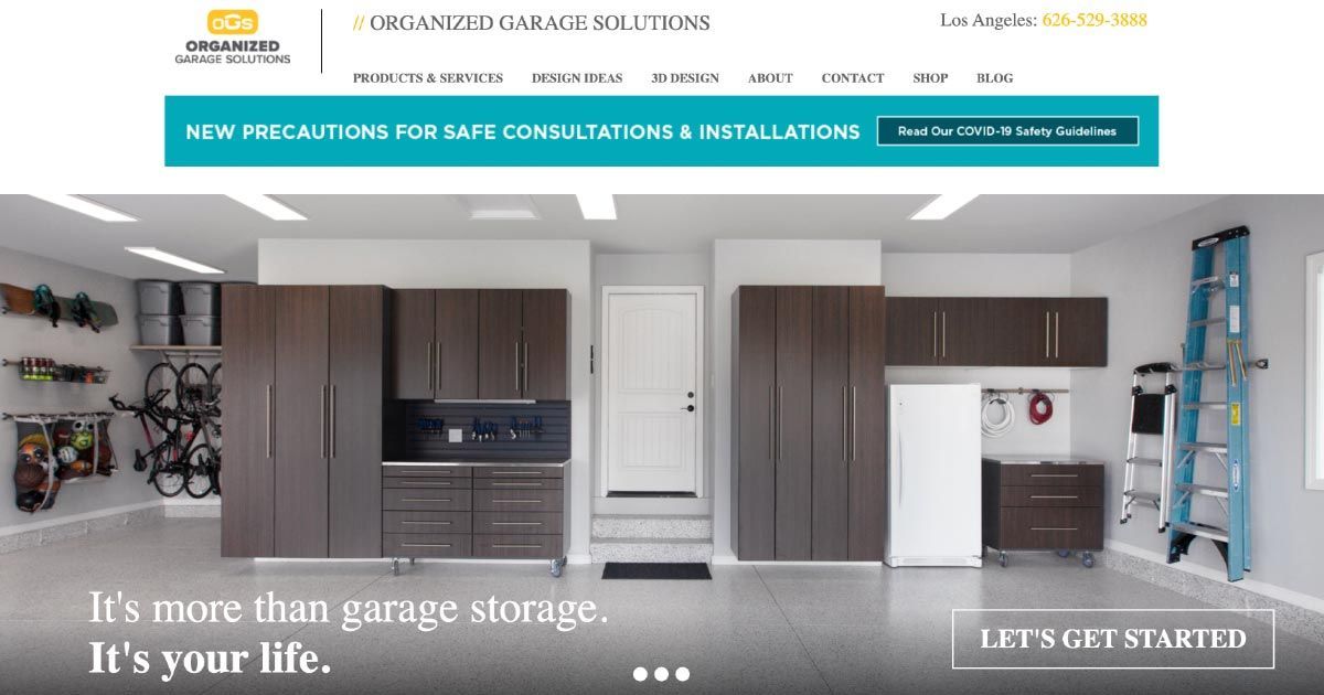 Organized Garage Solutions Website