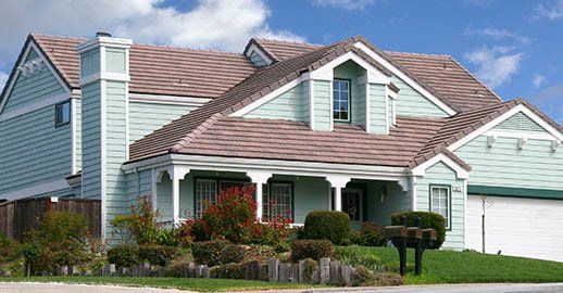 New Deck Installation — House With New Install Roof in Highland, CA
