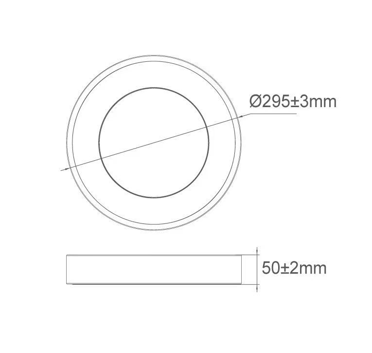 薄型吸頂燈-貴族黑