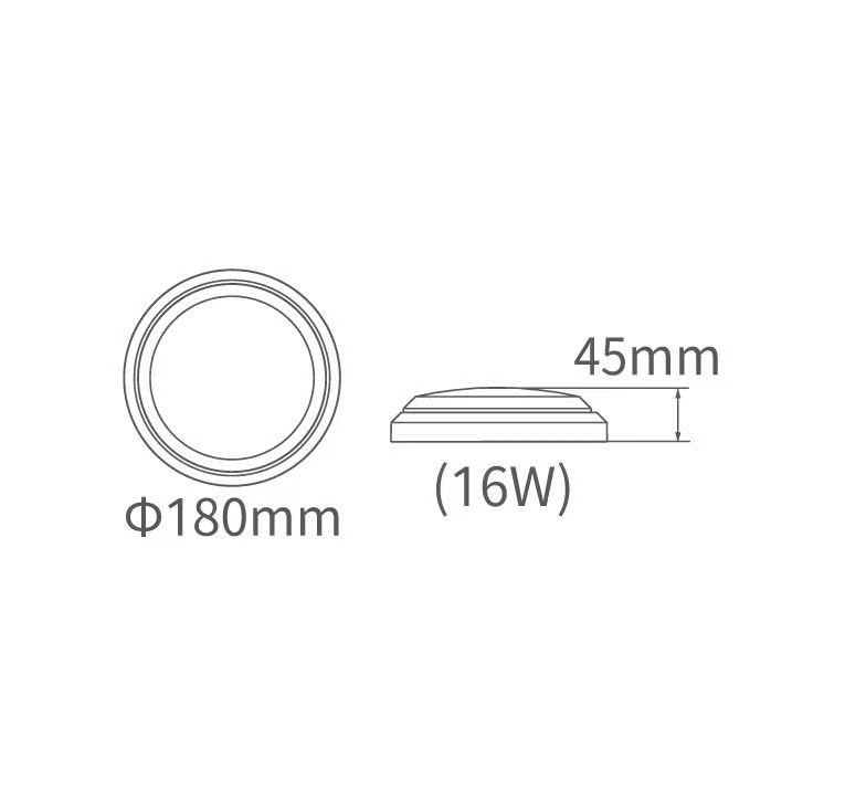 白鯨防水吸頂燈-時尚白