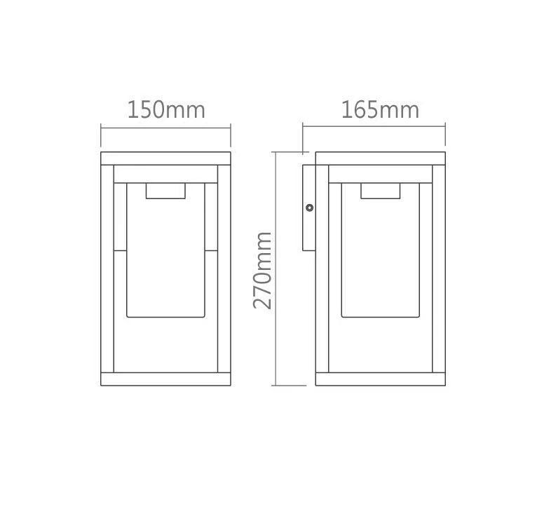 E27 艾莎防水壁燈