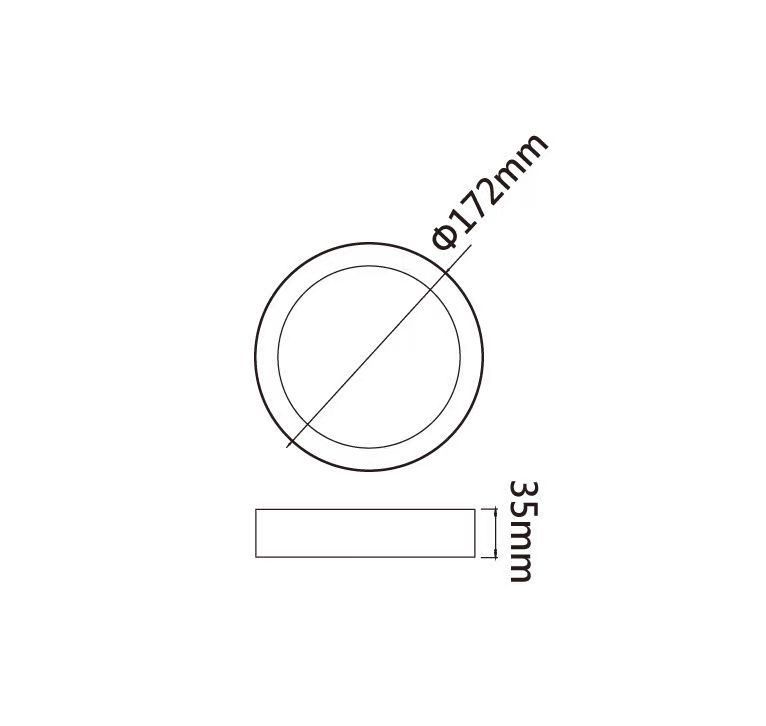 薄型吸頂燈-時尚白