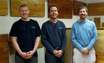 Daren, Shane, Armand, & Don 2004 - wood flooring in Hadley, MA
