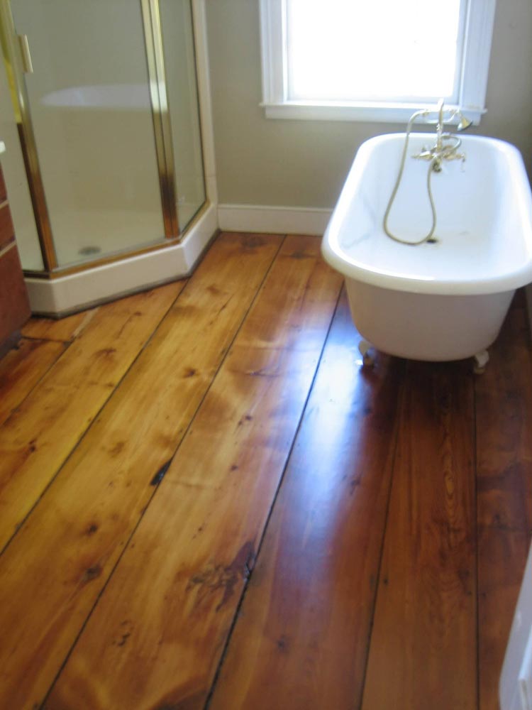 Bathroom Hardwood Floor — Wood Flooring in Hadley, MA