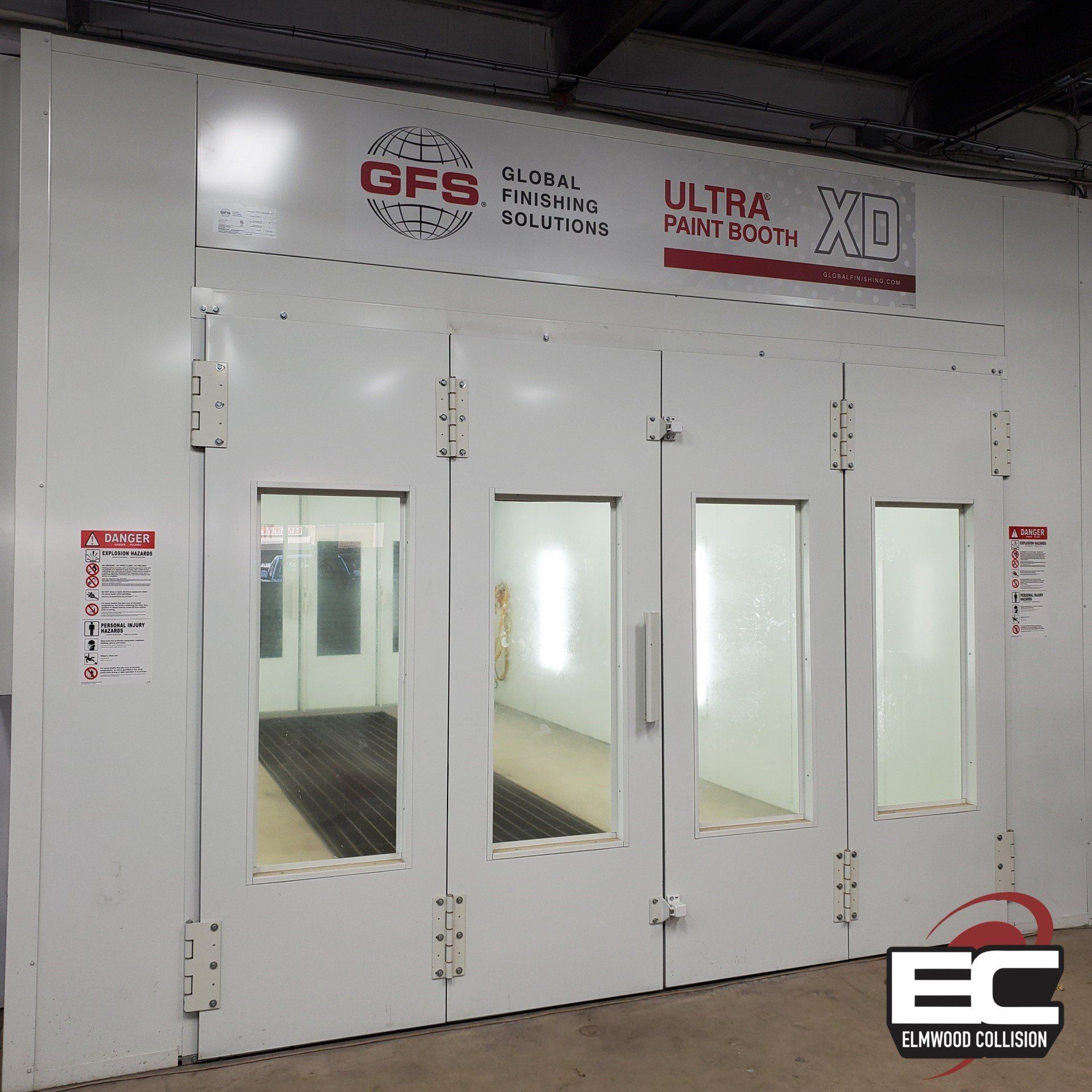 Ultra XD Paint Booth by Global Finishing Solutions at Elmwood Collision.