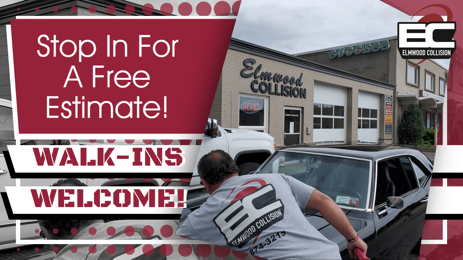 Walk-Ins Welcome at Elmwood Collision!