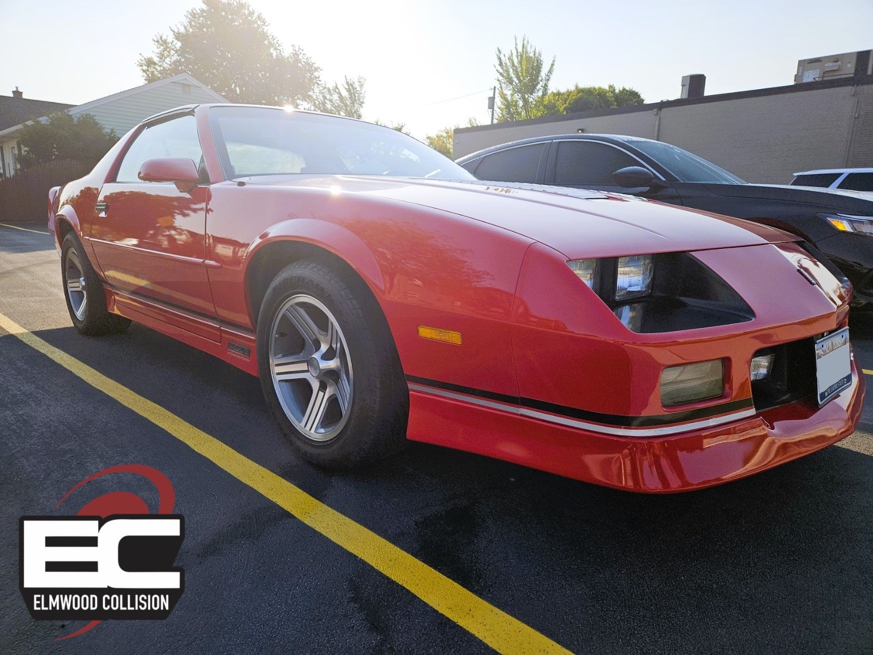 1988 iroc after fender repair and paint at elmwood collision