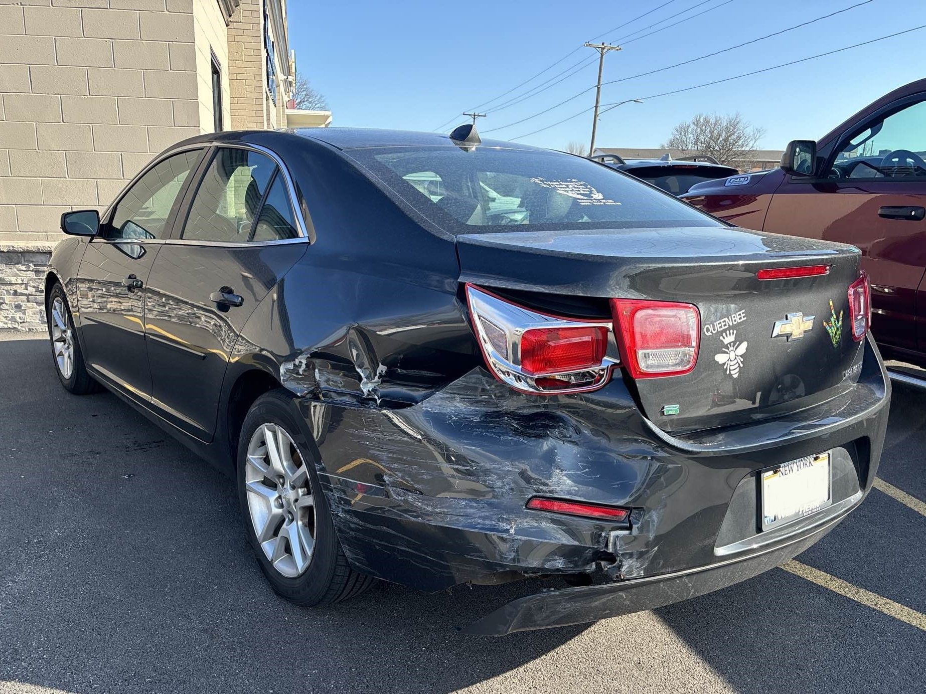 elmwood collision quarter panel damage