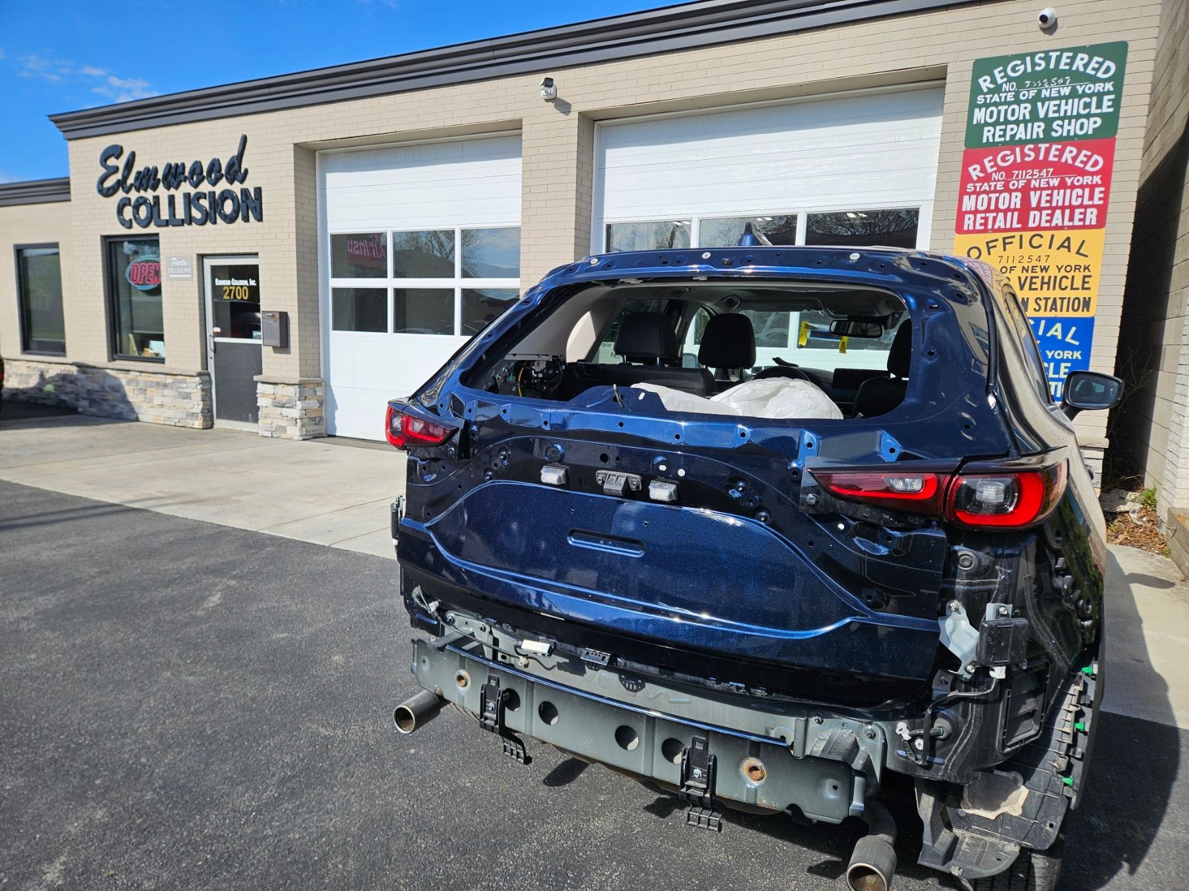 rear end collision repair at elmwood collision in buffalo ny