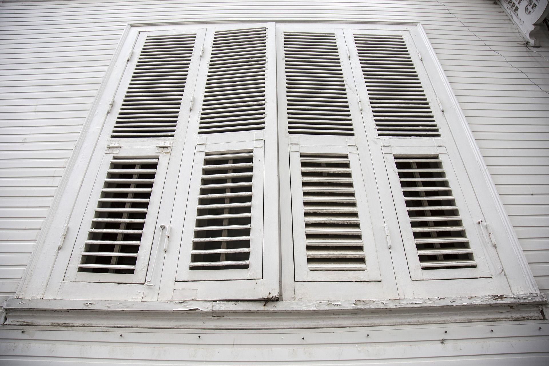old wooden shutters
