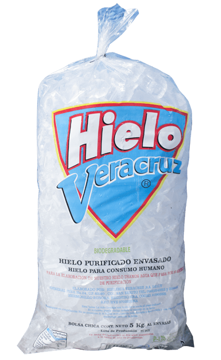 HIELERÍA VERACRUZ - Bolsa de hielo 5 kg