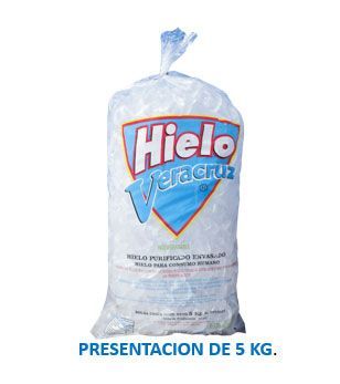 HIELERÍA VERACRUZ - HIELO PRESENTACIÓN 5 KG