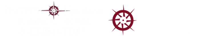 white funeral home logo