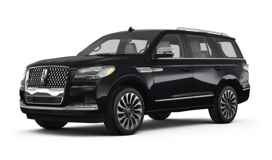 Dark gray Lincoln Navigator SUV on a white background, angled slightly to the right.