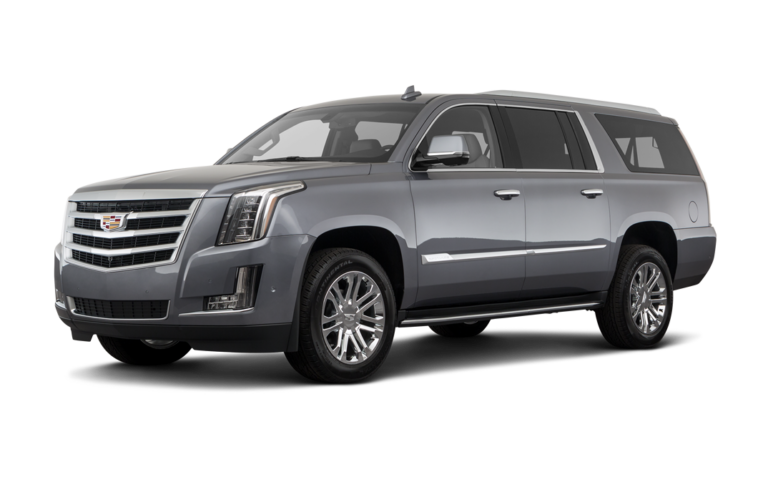 Gray Cadillac Escalade SUV.