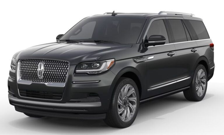 Dark gray Lincoln Navigator SUV.