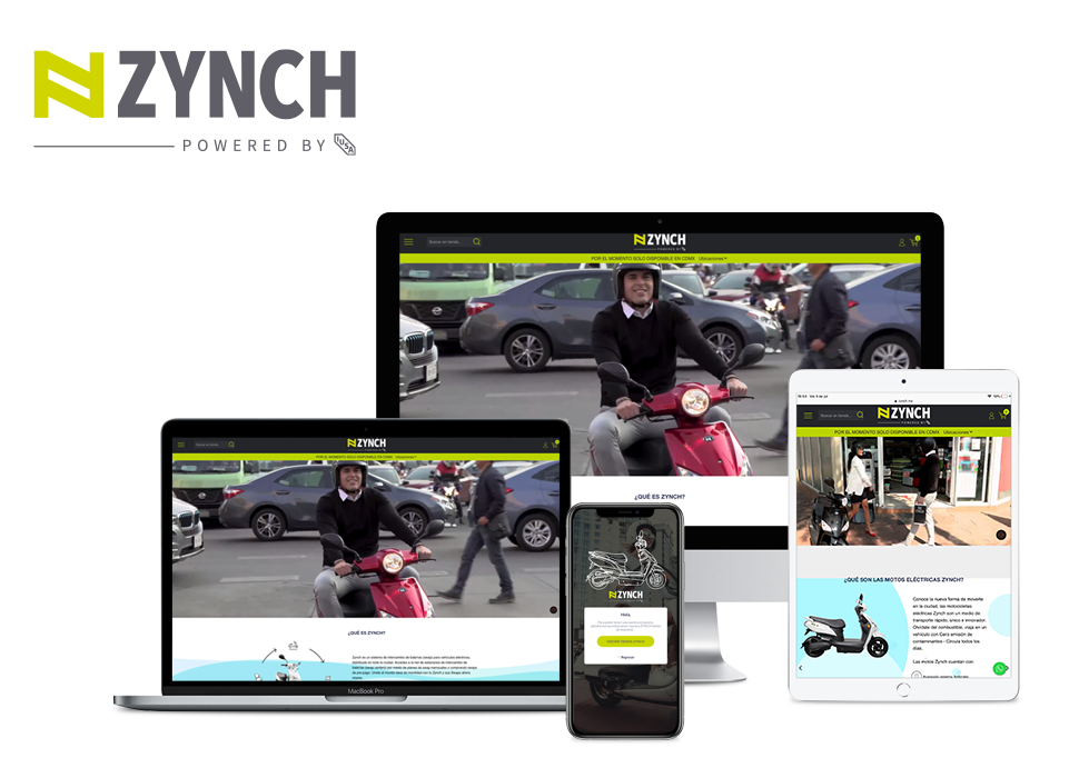 Tienda online a media en Vtex para Zynch