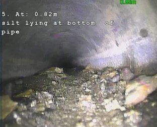 Silt in the pipe image