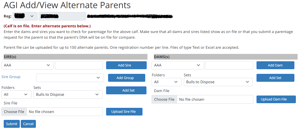 Adding Alternate Parents