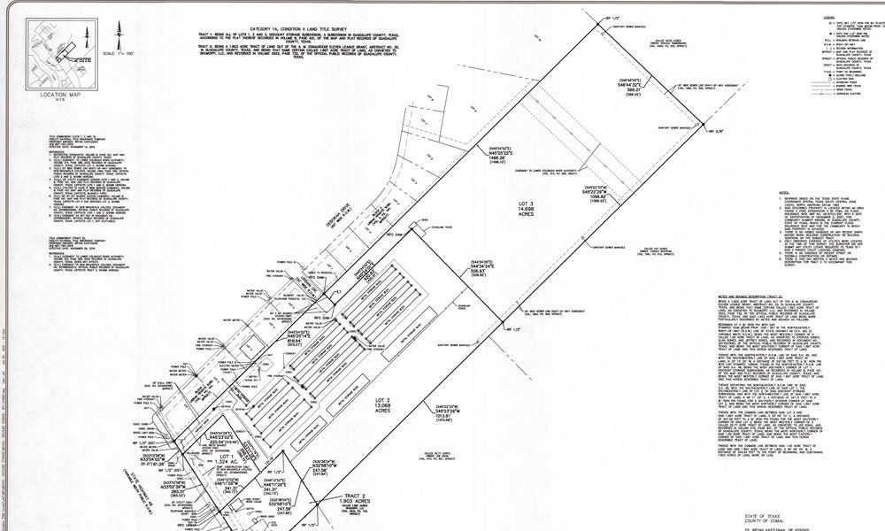 Survey Discount Storage, pad site, land in back, antique store and house - Jan. update